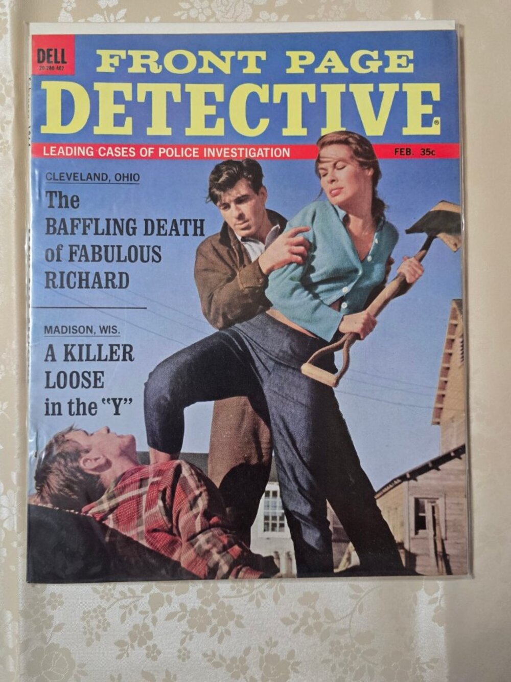 NEW SEALED 1964 Front Page Detective February Dell Vintage True Crime Magazine